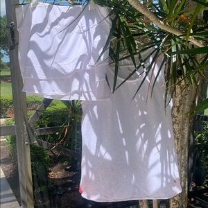 Two piece tennis outfit- tank top and skort, white, NWOT skort, top worn once